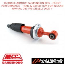 OUTBACK ARMOUR SUSPENSION KITS FRONT TRAIL & EXPD NAVARA D40 (V6 DIESEL) 2005 +